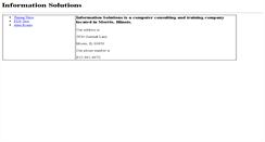Desktop Screenshot of information-solutions.net