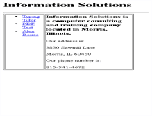 Tablet Screenshot of information-solutions.net